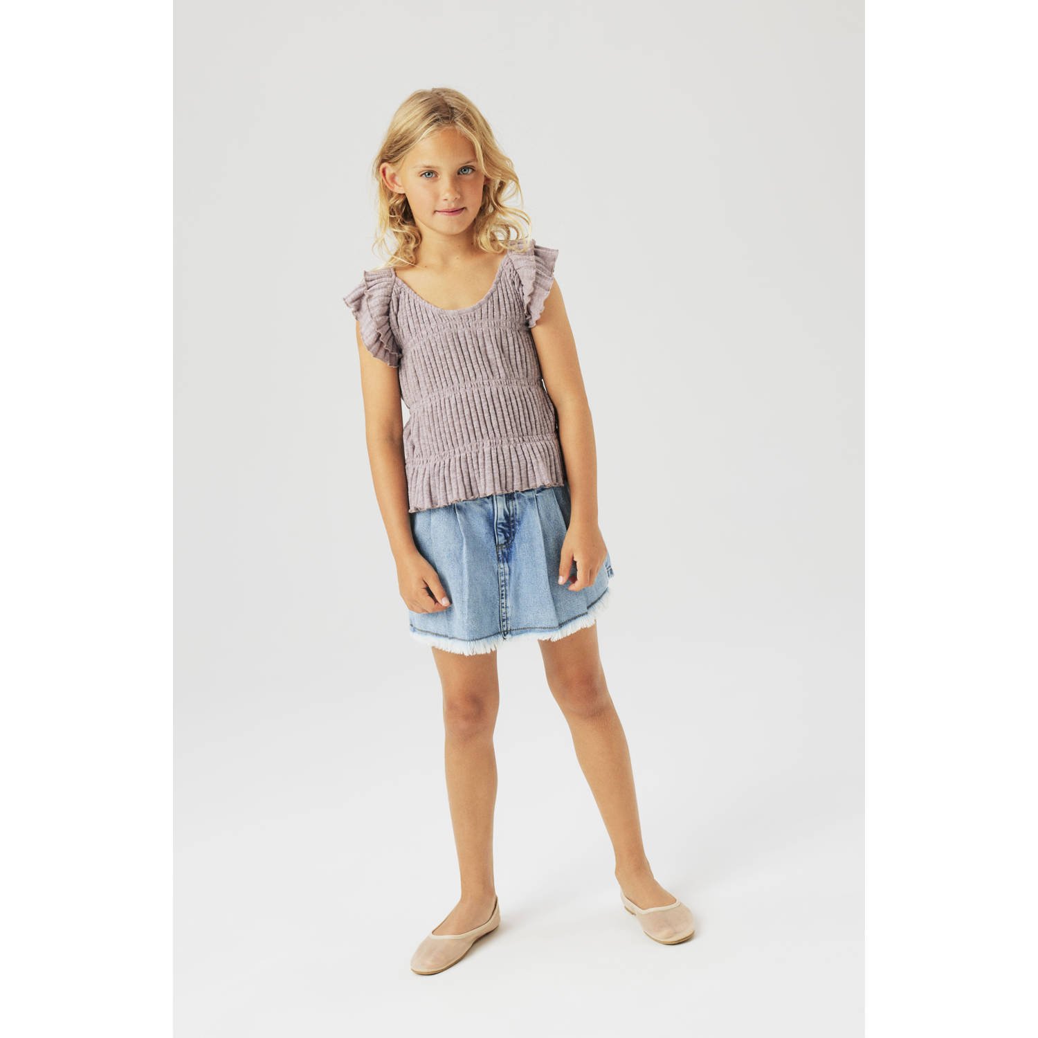 NAME IT KIDS denim skort medium blue denim