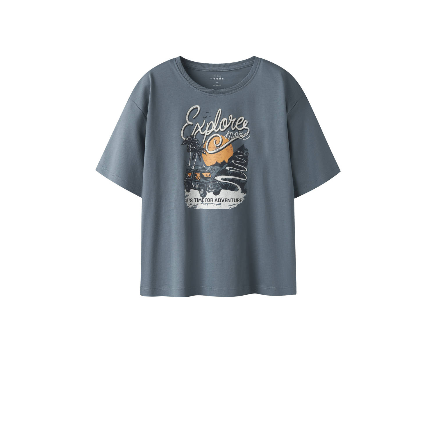 NAME IT KIDS T-shirt blauwgrijs