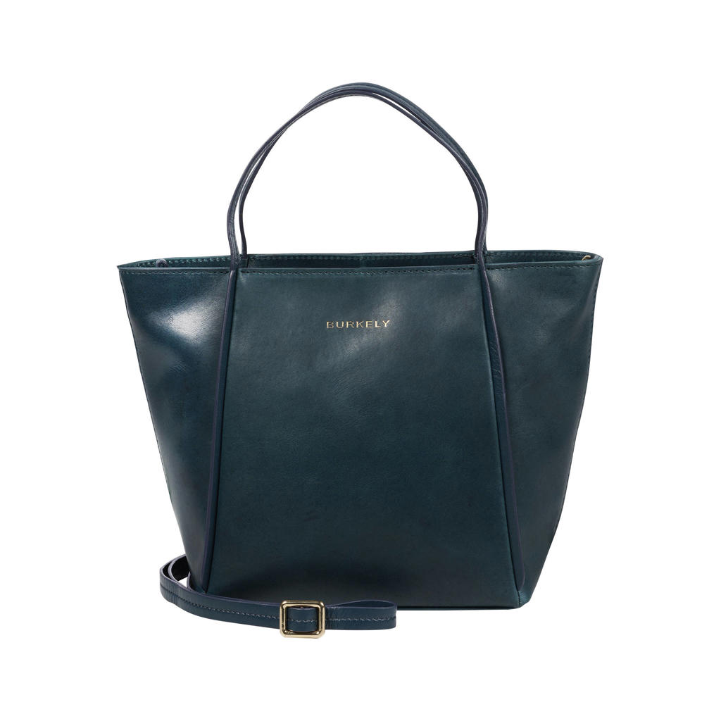 BURKELY leren handtas Fine Florence donkerblauw