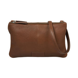 leren crossbody tas Soft Skylar bruin
