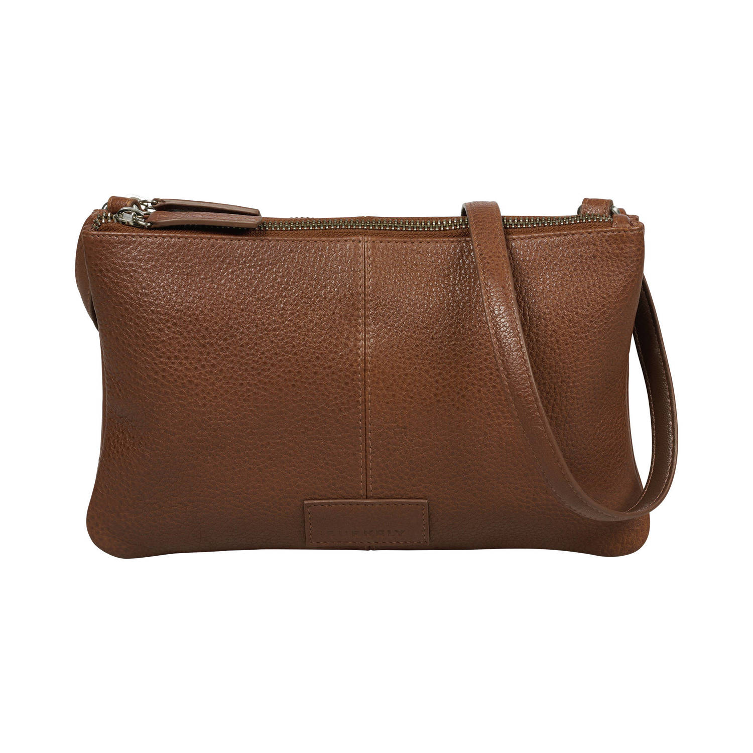 BURKELY leren crossbody tas Soft Skylar bruin