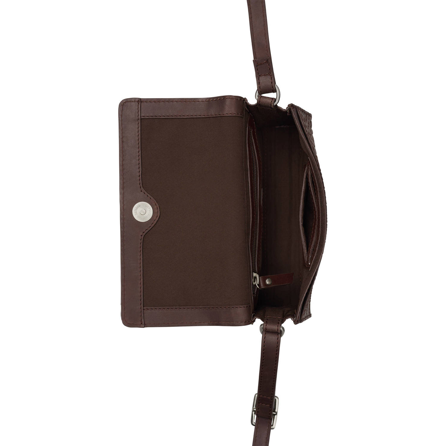 BURKELY leren crossbody tas Cool Colbie donkerbruin