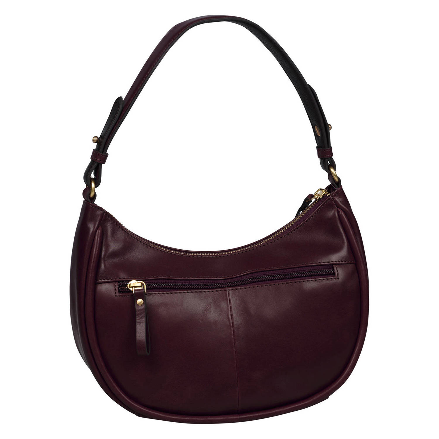 BURKELY leren schoudertas Vintage Veda donkerrood