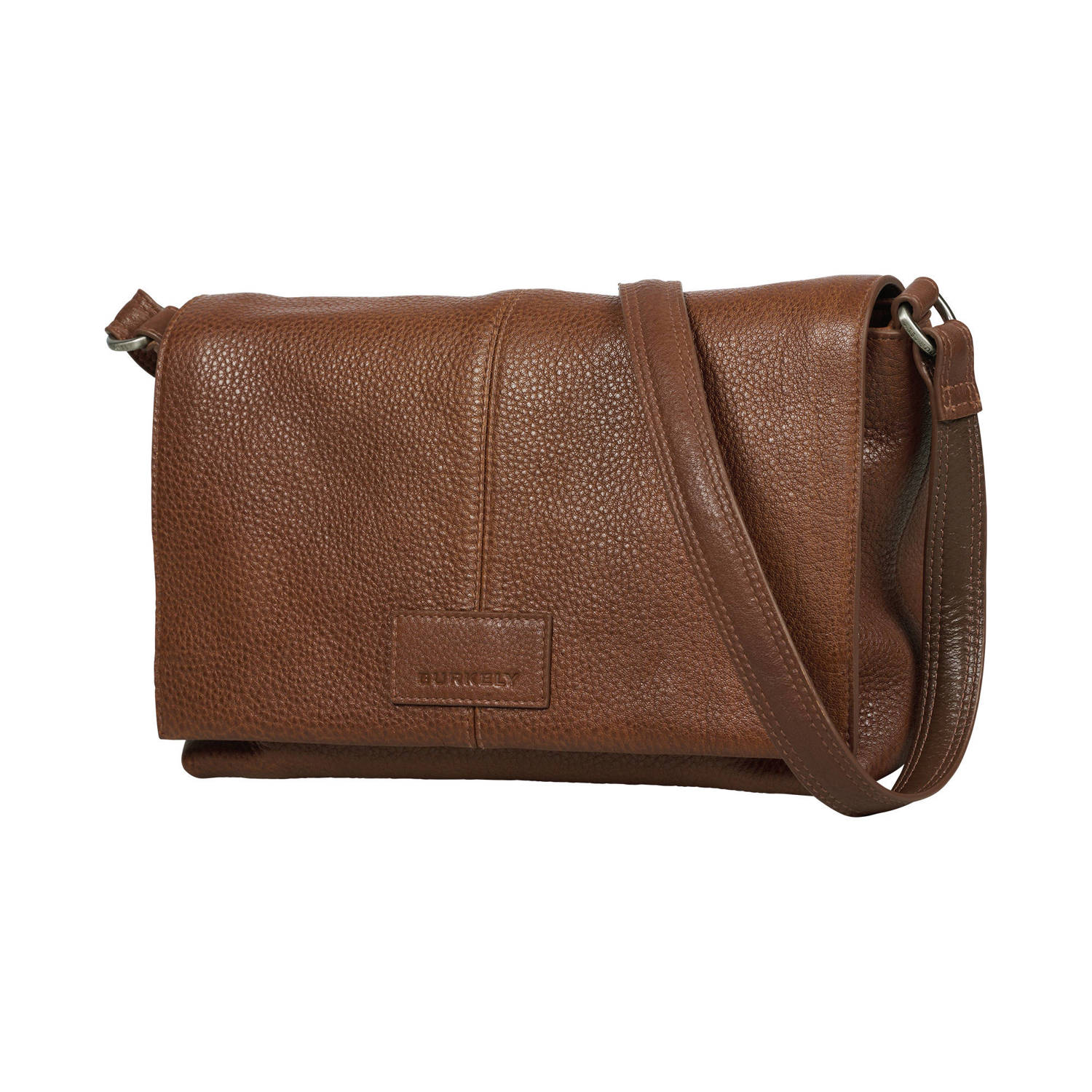 BURKELY leren crossbody tas Soft Skylar Satchel bruin