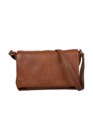 leren crossbody tas Soft Skylar Satchel bruin