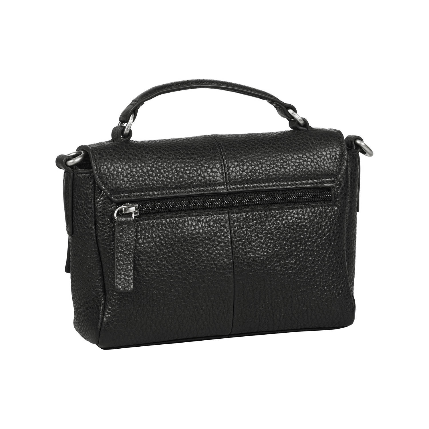 BURKELY leren crossbody tas Soft Skylar Citybag zwart