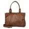 BURKELY leren handtas met laptopvak Soft Skylar bruin