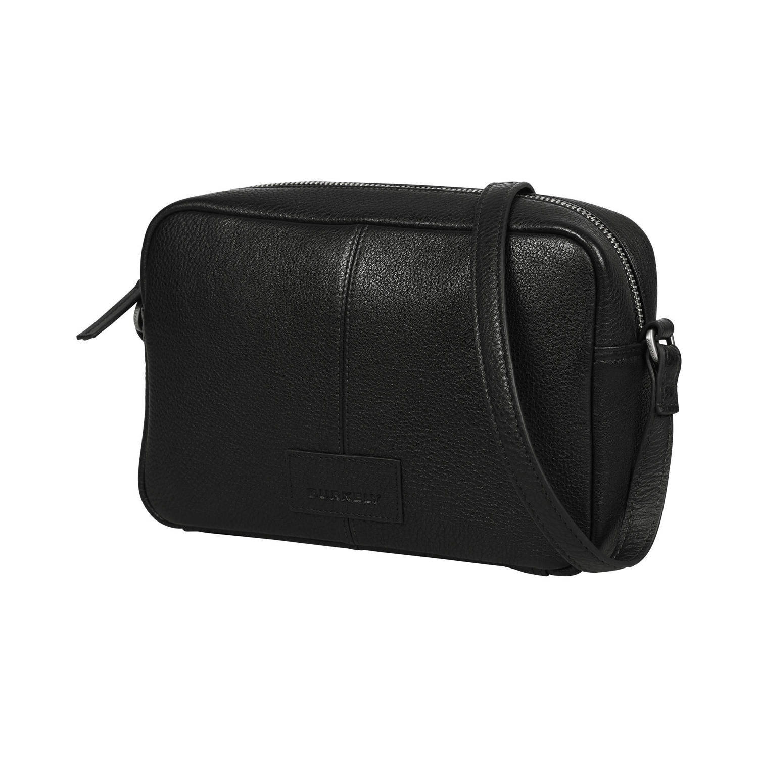 BURKELY leren crossbody tas Soft Skylar zwart