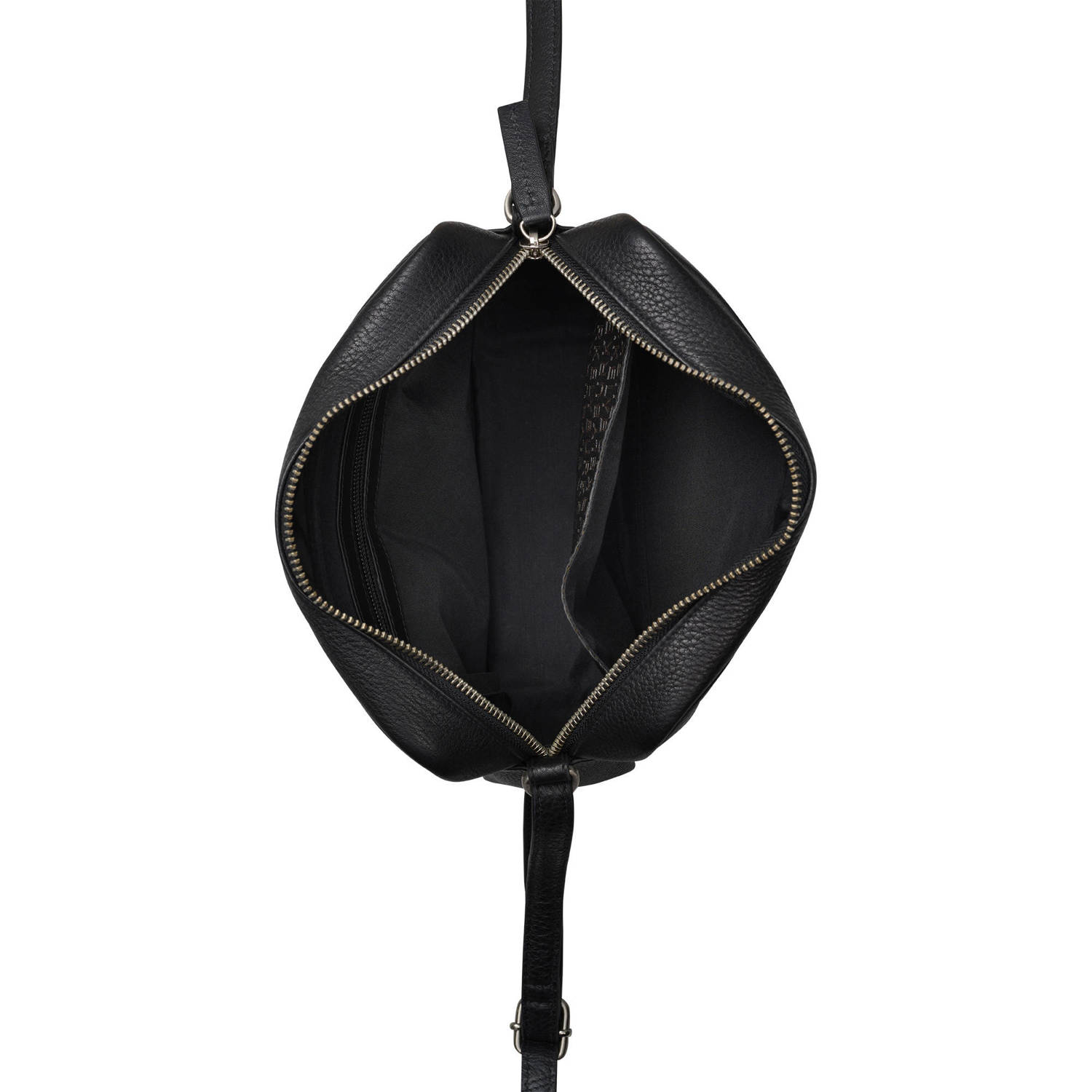BURKELY leren crossbody tas Soft Skylar zwart