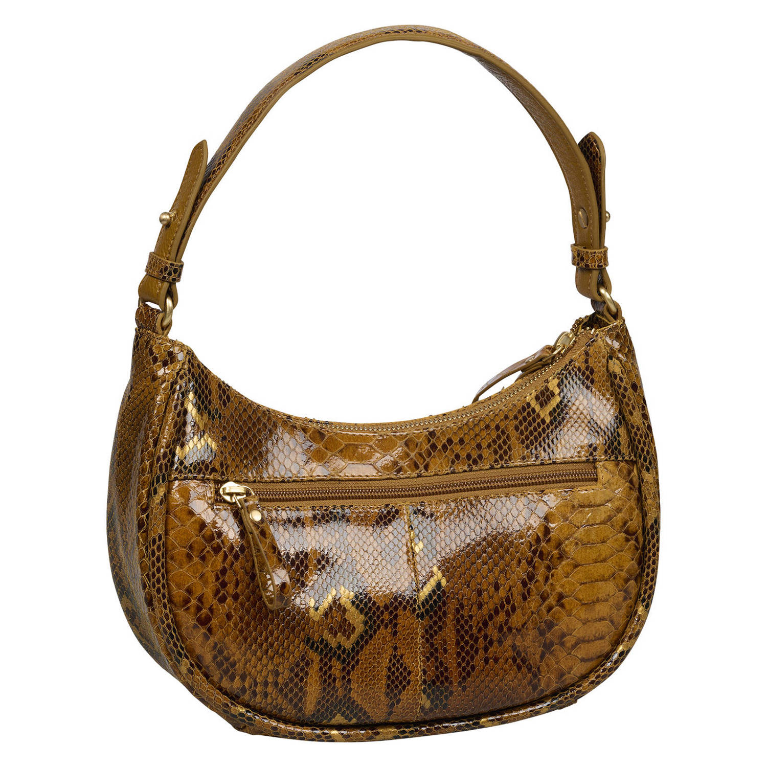 BURKELY leren schoudertas Vintage Veda oker