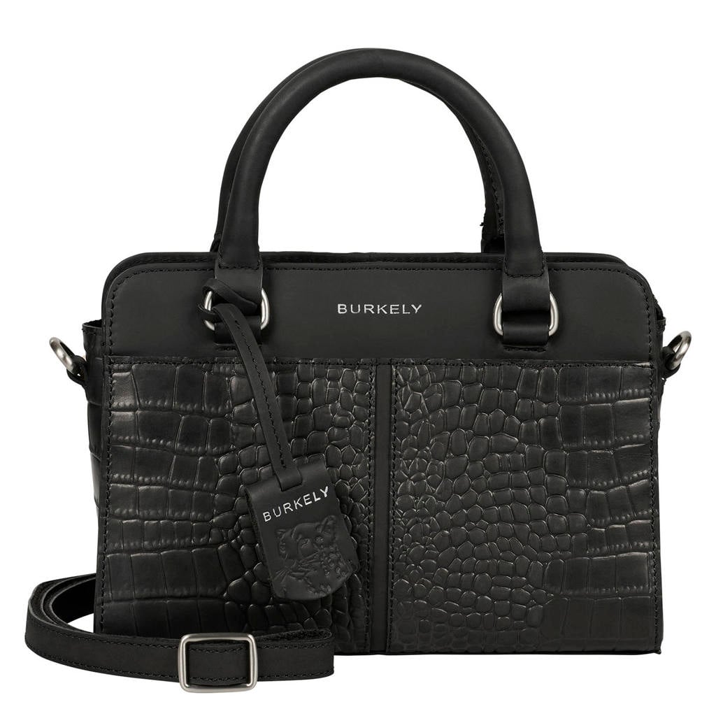 BURKELY leren mini handtas Cool Colbie zwart