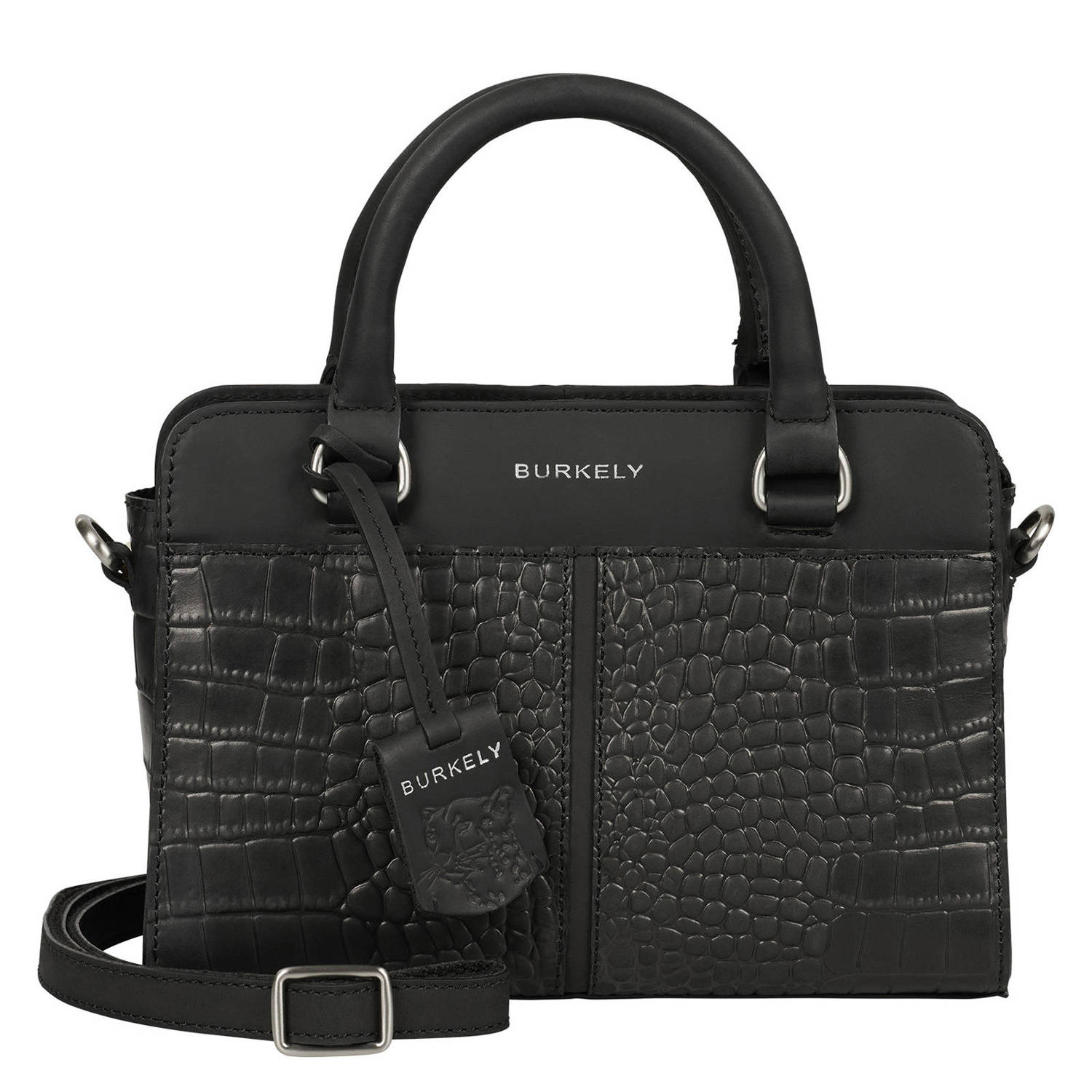 BURKELY leren mini handtas Cool Colbie zwart