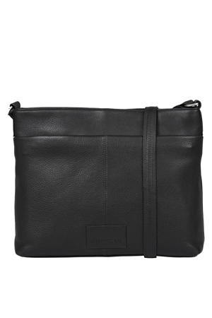 leren crossbody tas Soft Skylar zwart