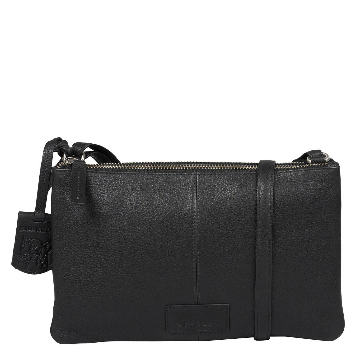 BURKELY leren crossbody tas Soft Skylar zwart