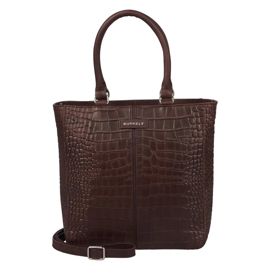 BURKELY leren shopper Cool Colbie donkerbruin
