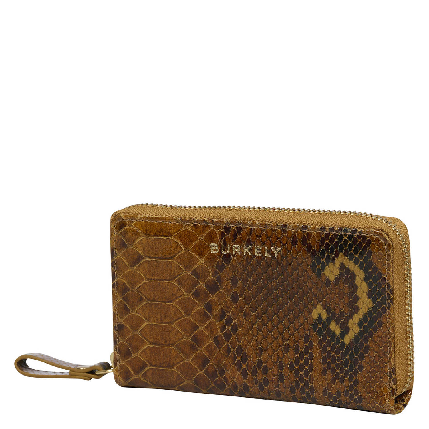 BURKELY leren portemonnee Vintage Veda oker