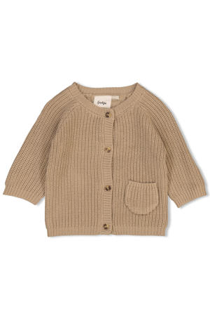 grof gebreid vest The Magic is in You taupe