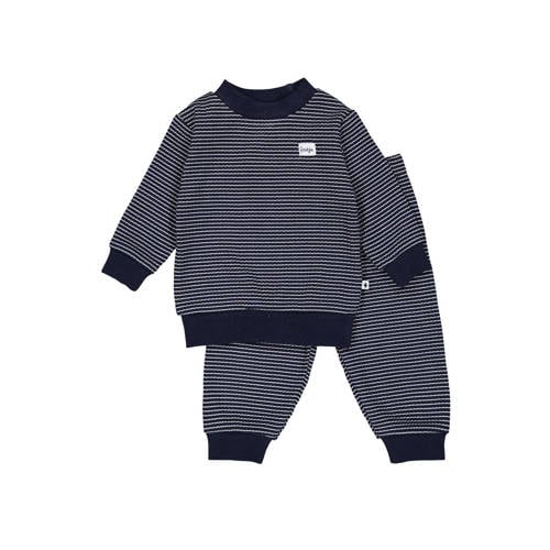 Feetje Wafel pyjama royal blue/wit afbeelding