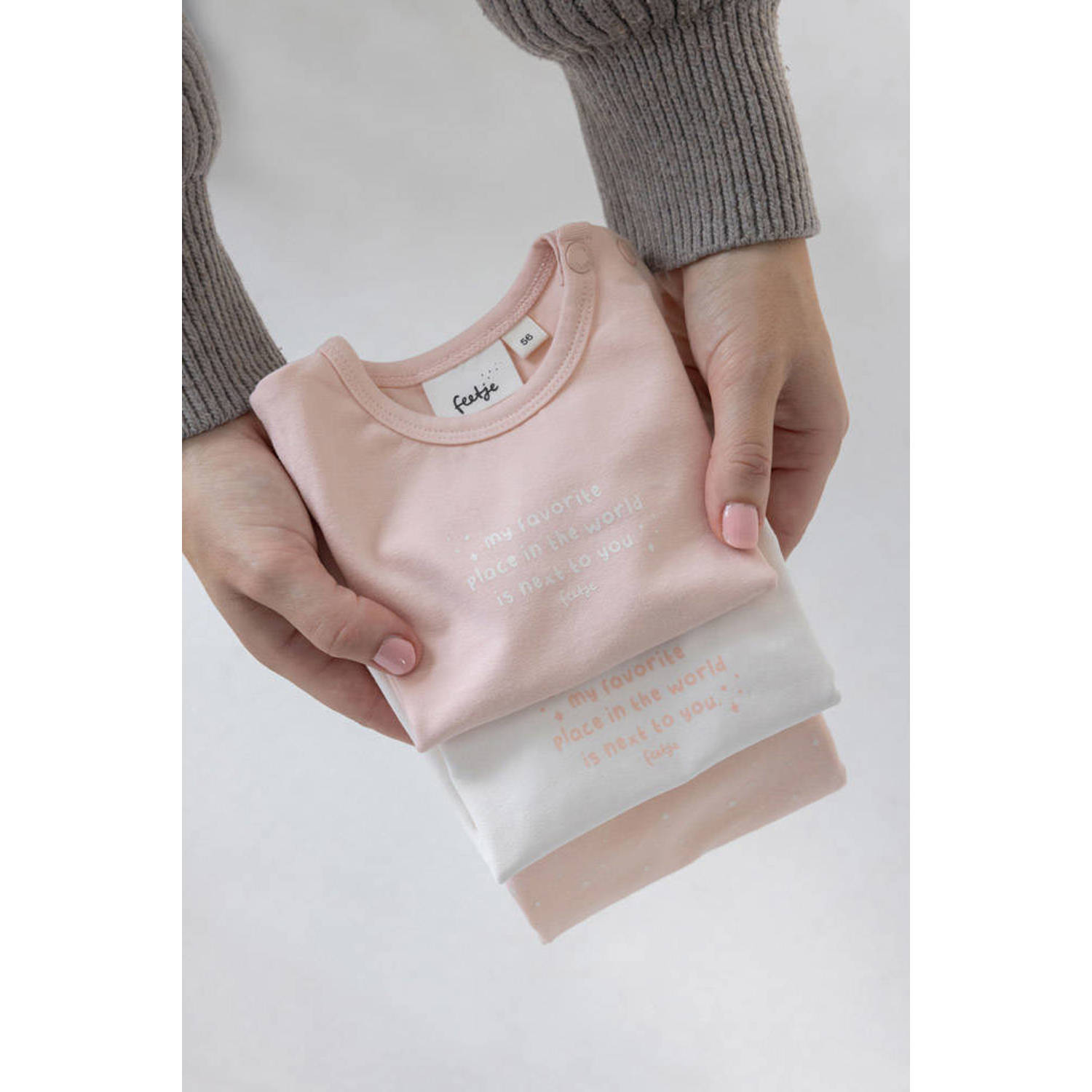 Feetje longsleeve roze