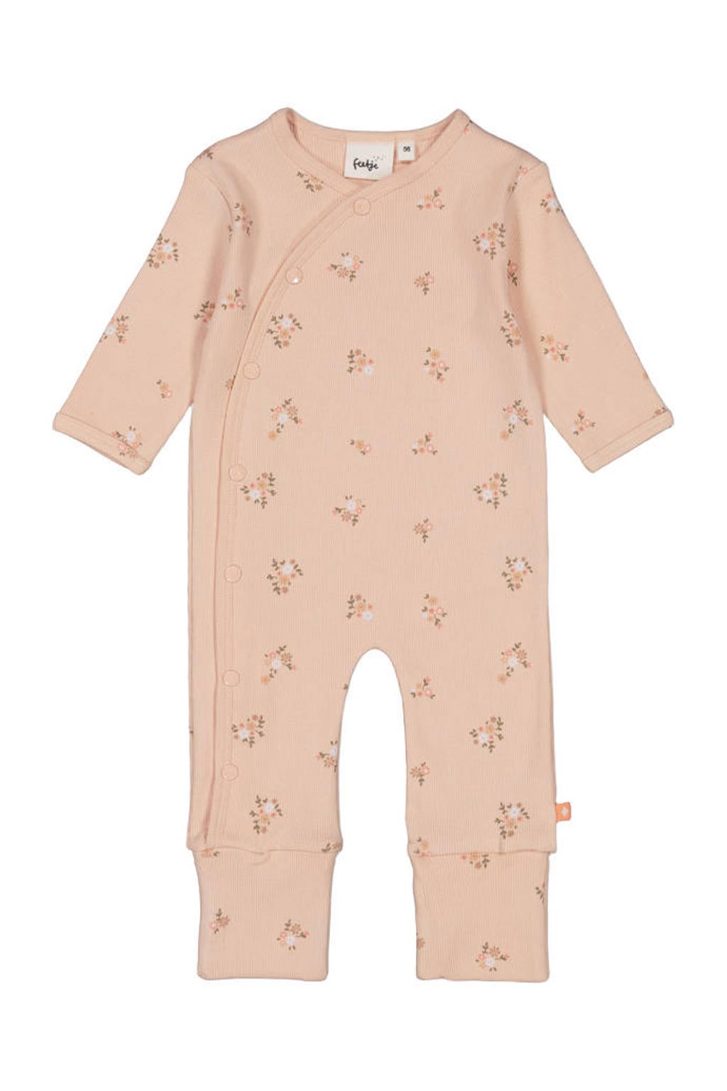 Feetje boxpak Flowers roze