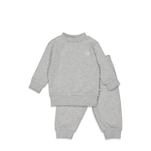 Feetje Wafel pyjama grijs melange afbeelding