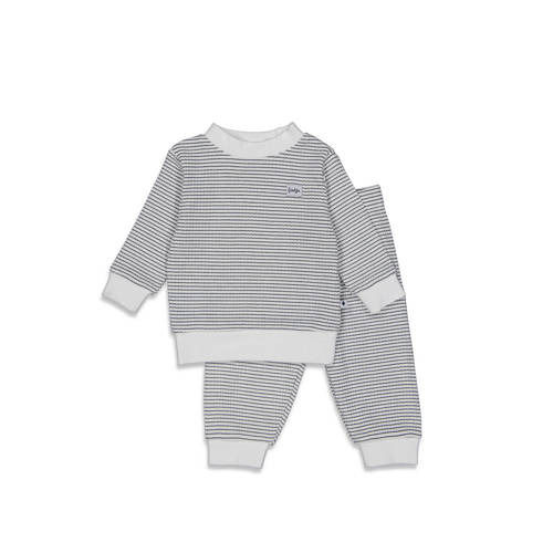 Feetje Wafel pyjama marine/wit afbeelding