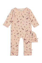 thumbnail: Feetje geschenkset boxpak + muts met all over print roze