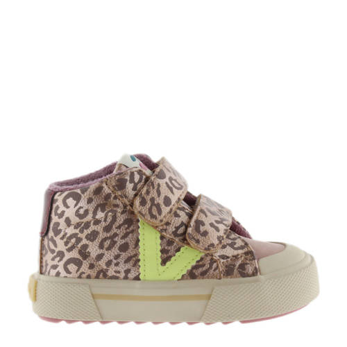 Victoria leren sneakers beige afbeelding