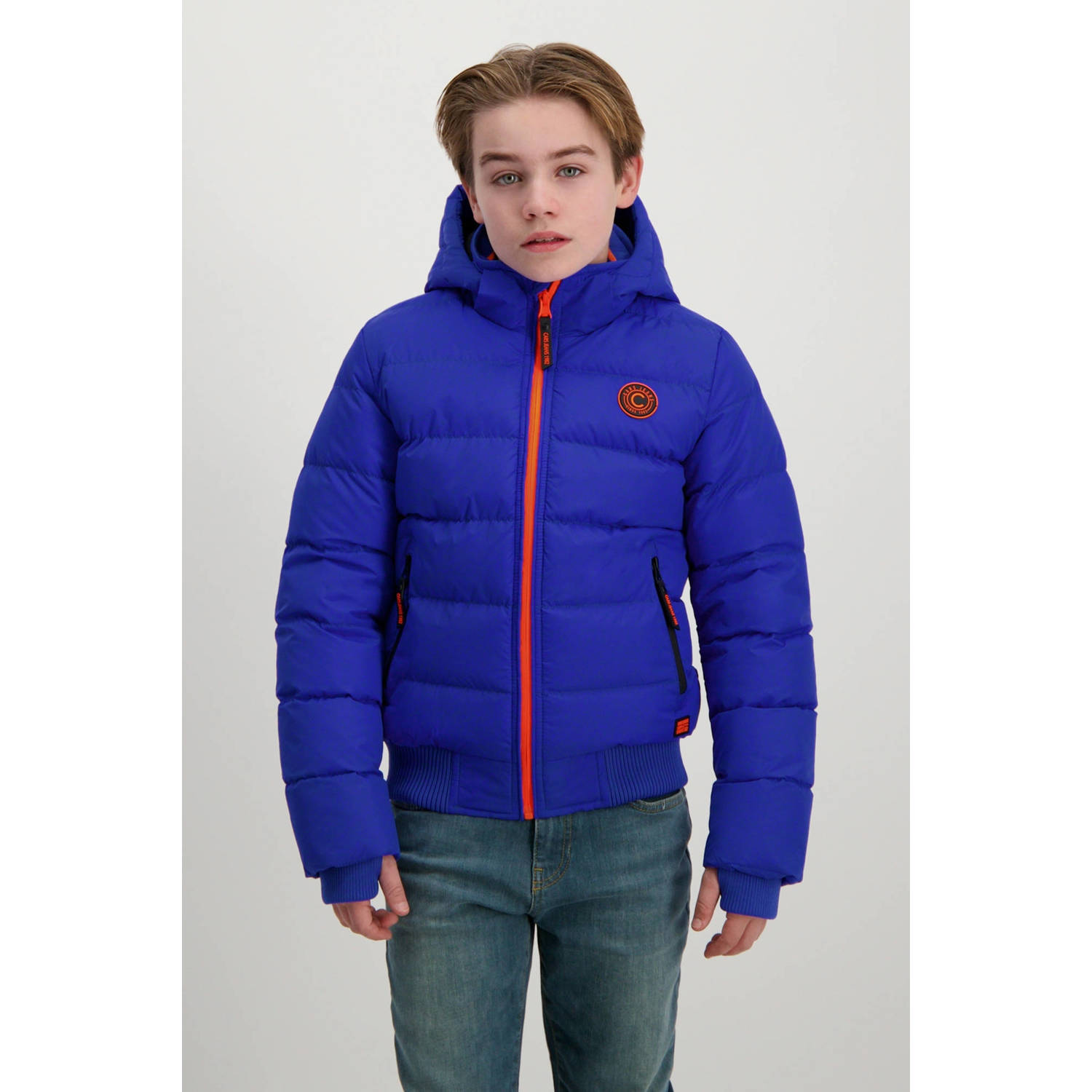 Cars gewatteerde jas blauw