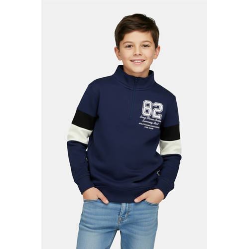 Cars sweater met backprint donkerblauw afbeelding