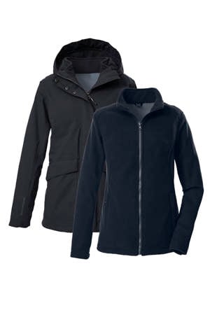 3 in 1 jas donkerblauw
