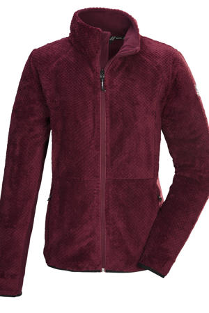 fleece jas donkerrood