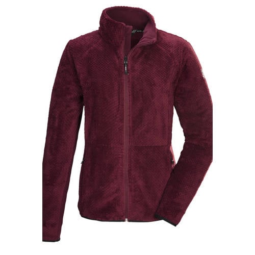 Killtec fleece jas donkerrood afbeelding