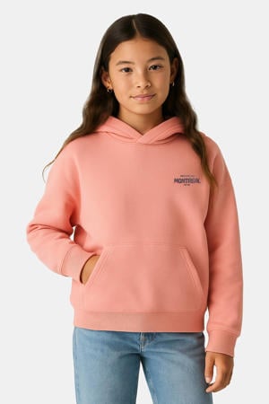 hoodie met backprint roze