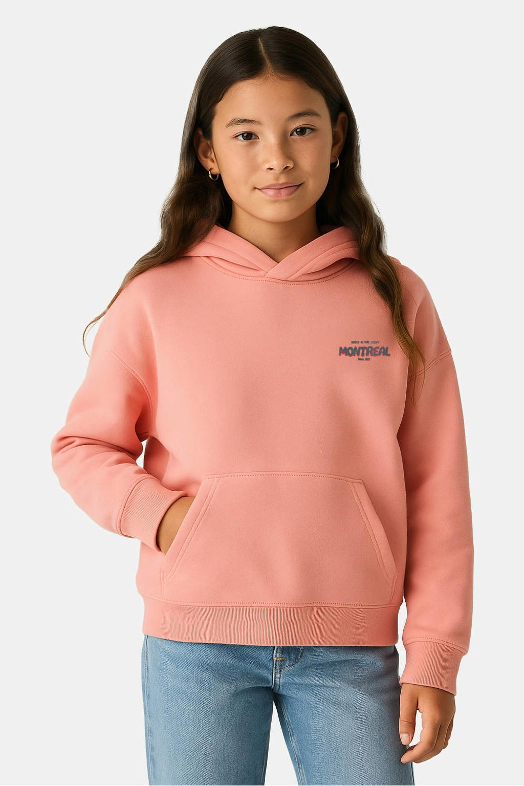 Cars hoodie met backprint roze
