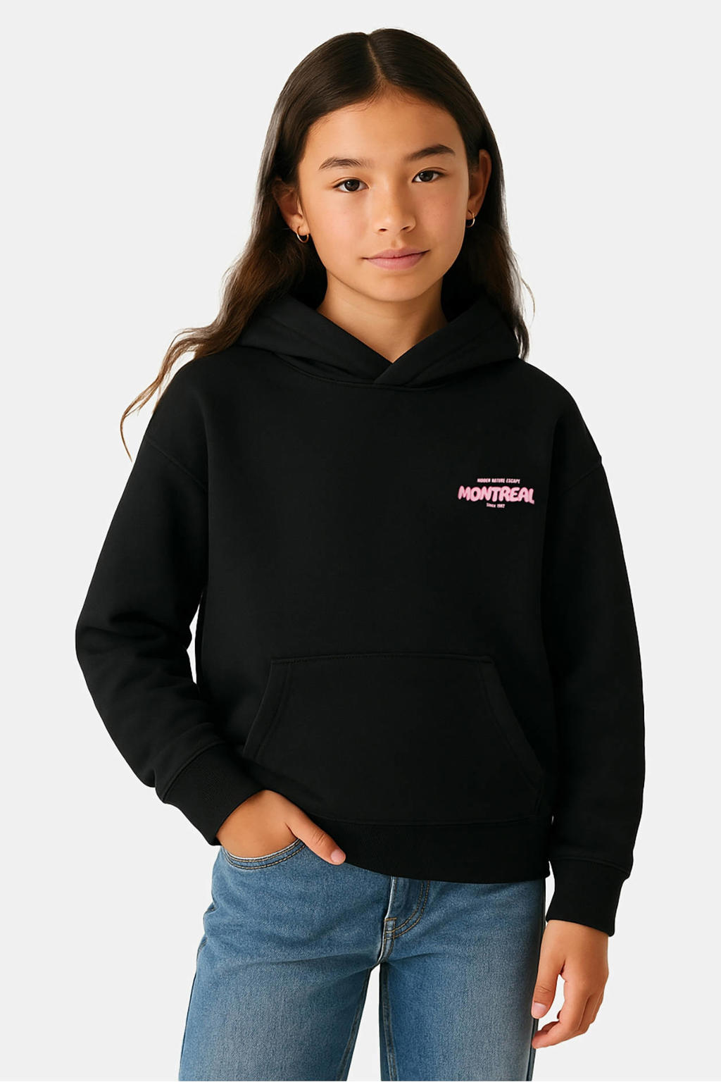 Cars hoodie met backprint zwart