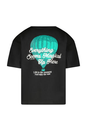 T-shirt met backprint zwart