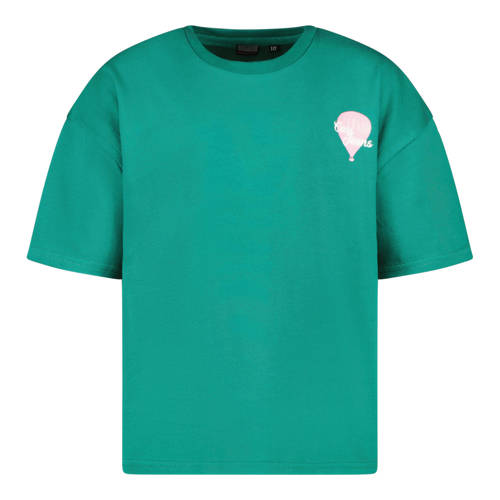 Cars T-shirt met backprint groen afbeelding