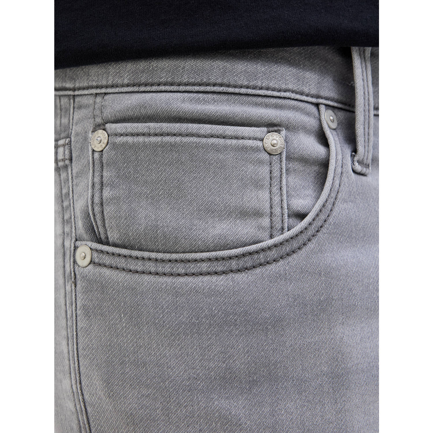 JACK & JONES JEANS INTELLIGENCE regular denim short grey denim