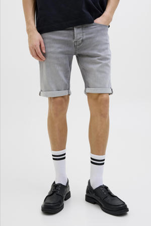 regular denim short grey denim