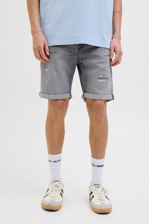 regular denim short grey denim