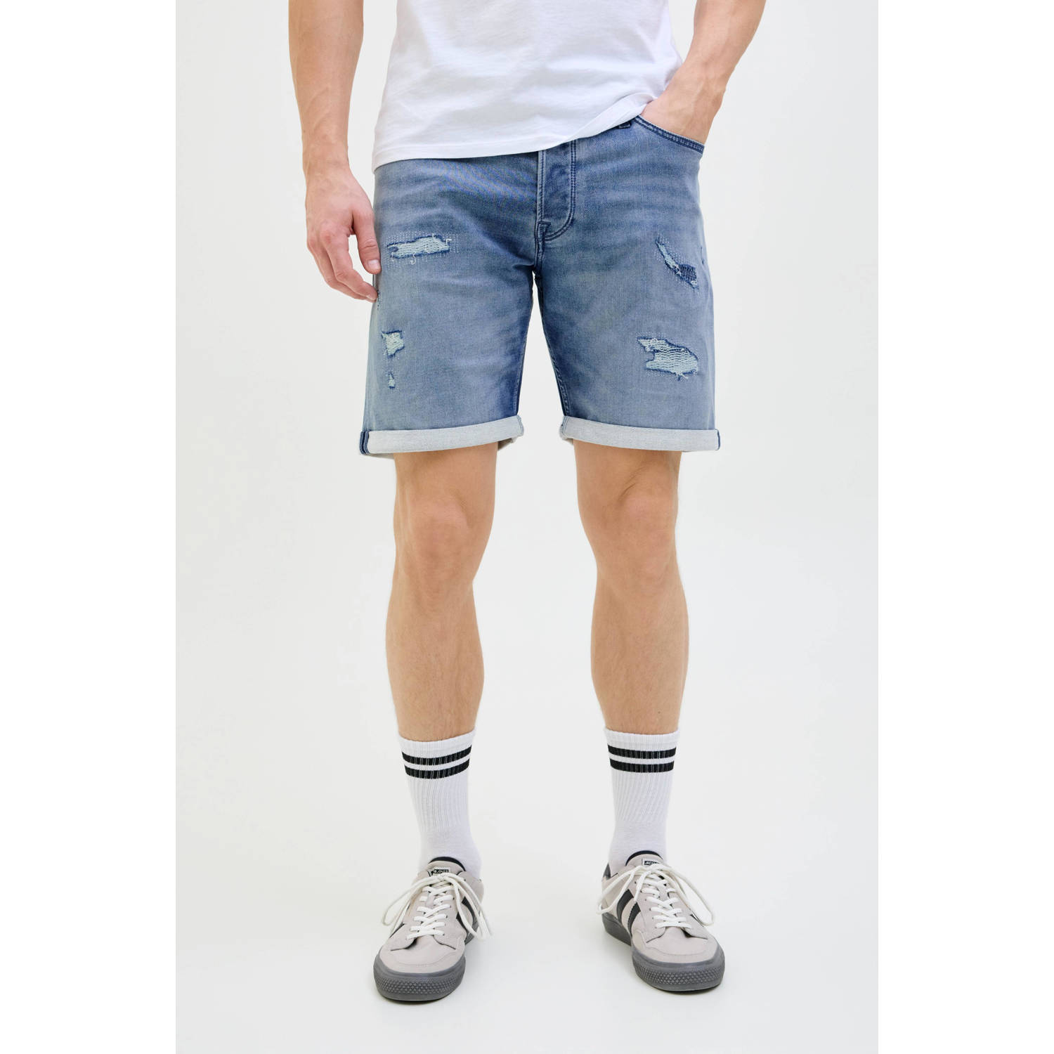 JACK & JONES JEANS INTELLIGENCE regular denim short blue denim