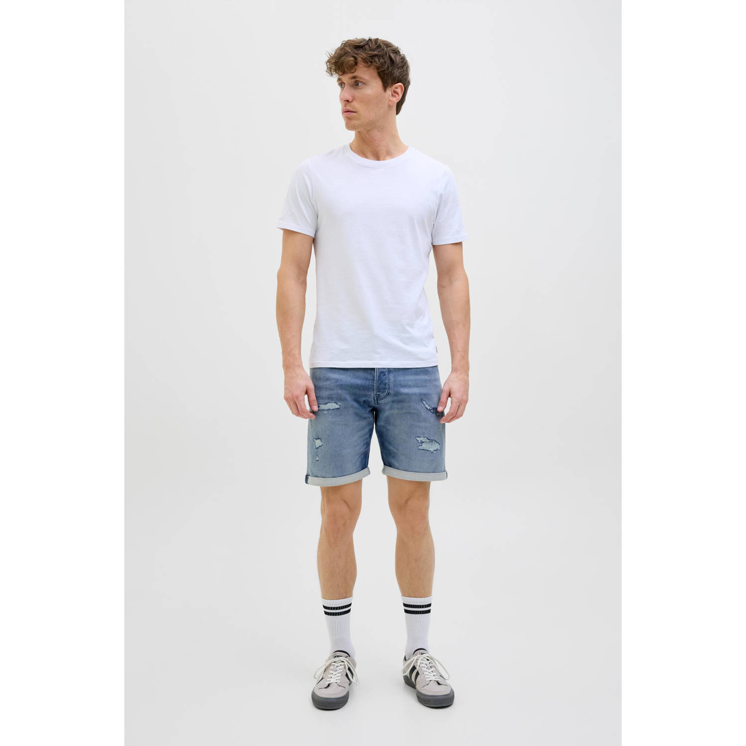 JACK & JONES JEANS INTELLIGENCE regular denim short blue denim