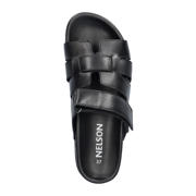 thumbnail: Nelson leren slippers zwart