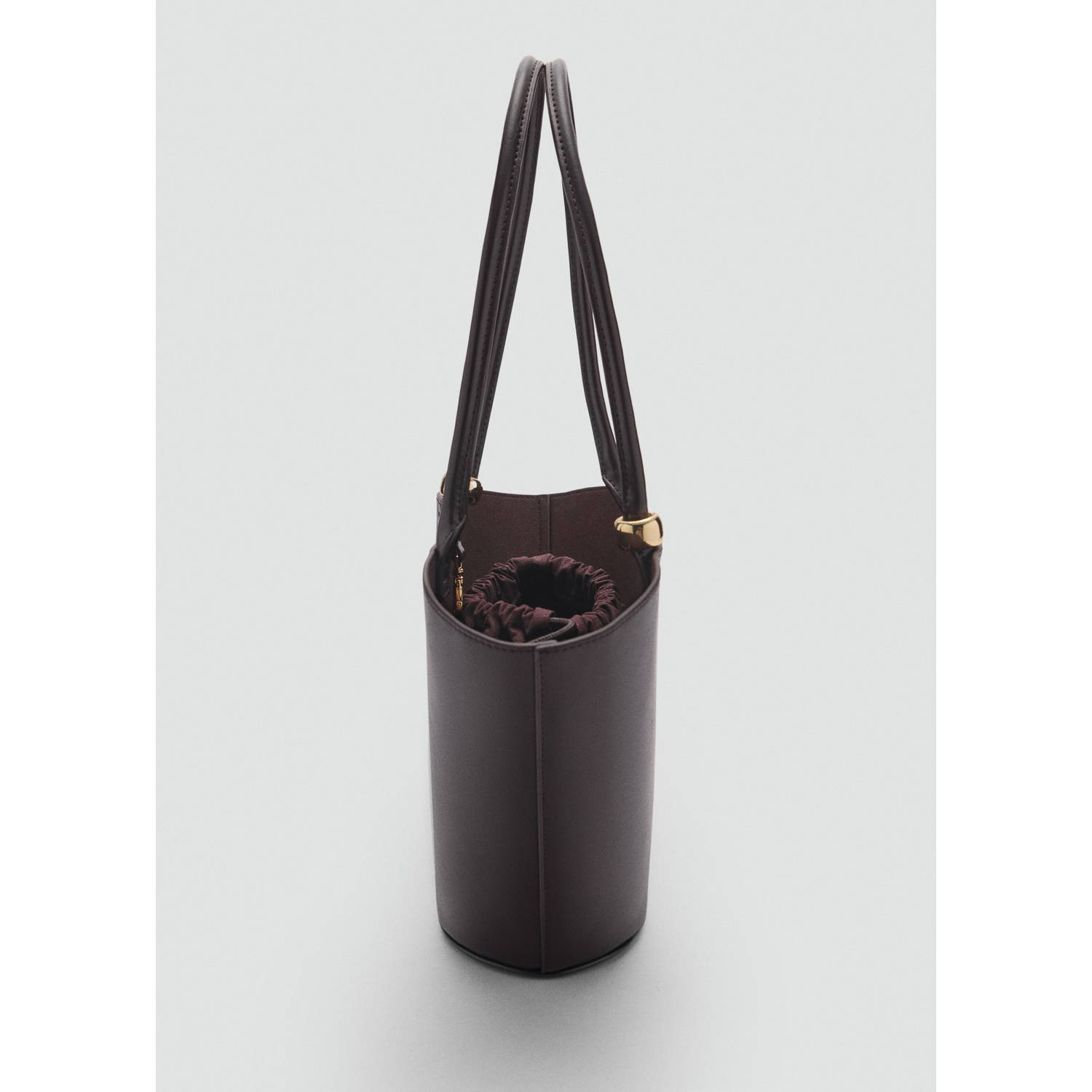Mango shopper donkerbruin