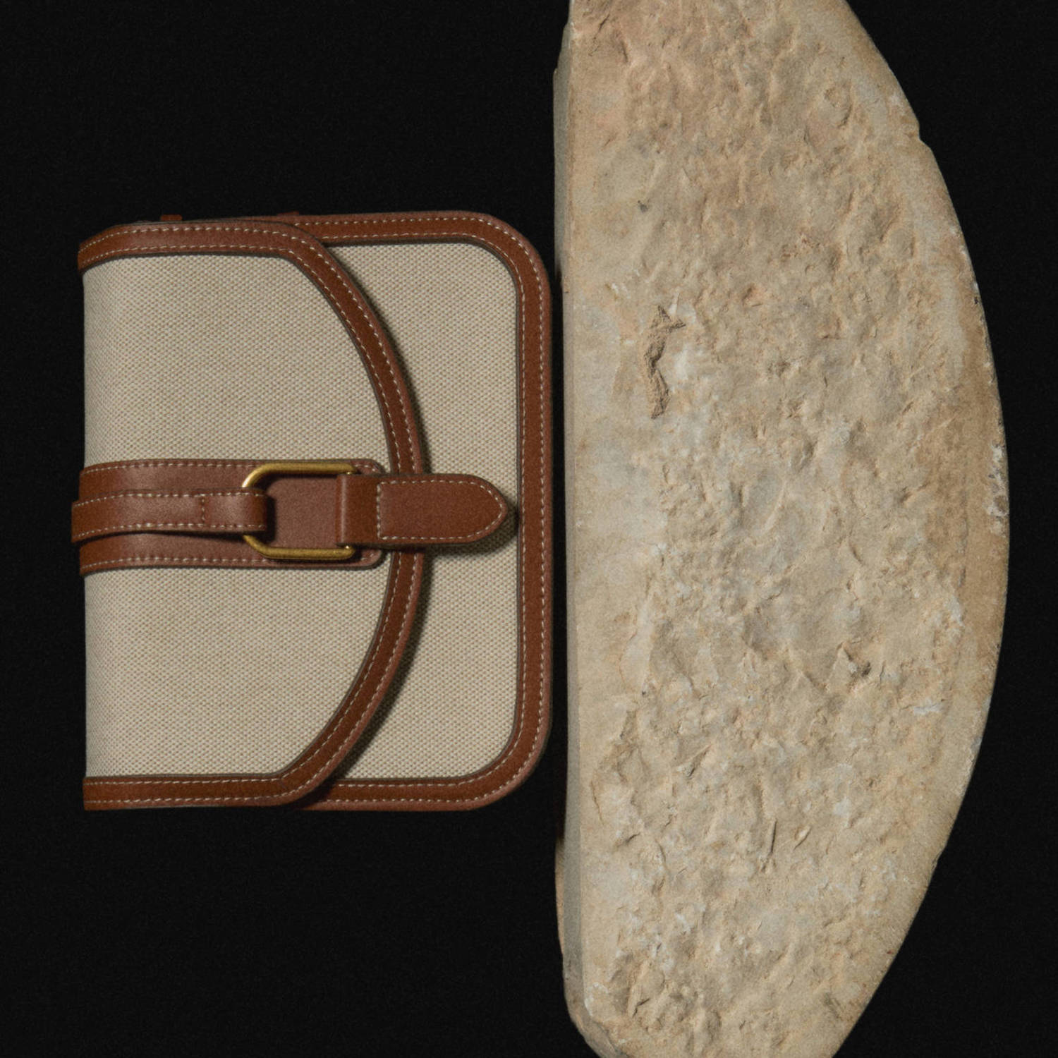 Mango crossbody tas ecru bruin