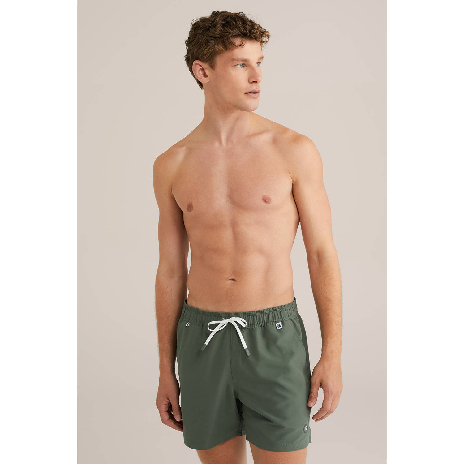WE Fashion zwemshort donkergroen