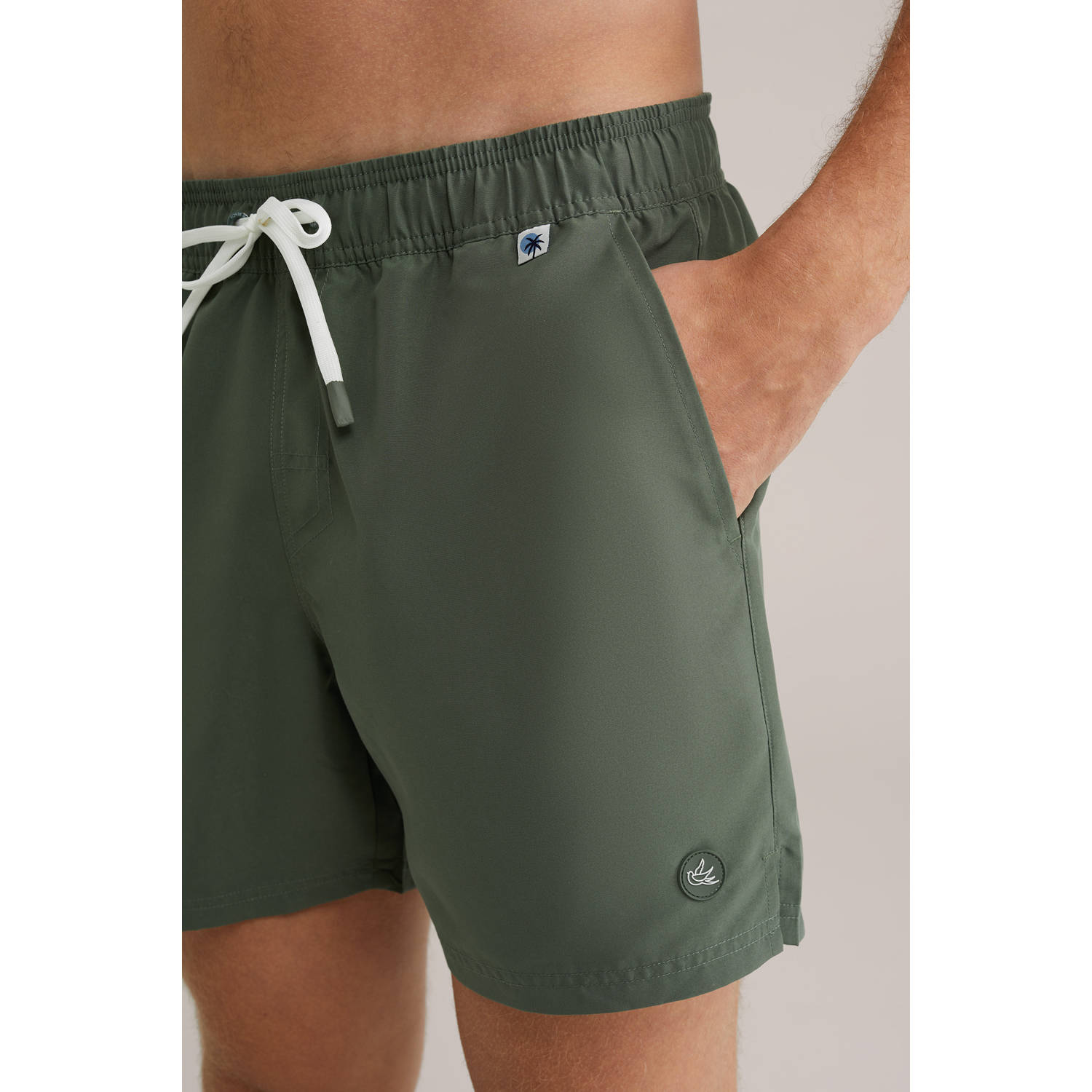 WE Fashion zwemshort donkergroen