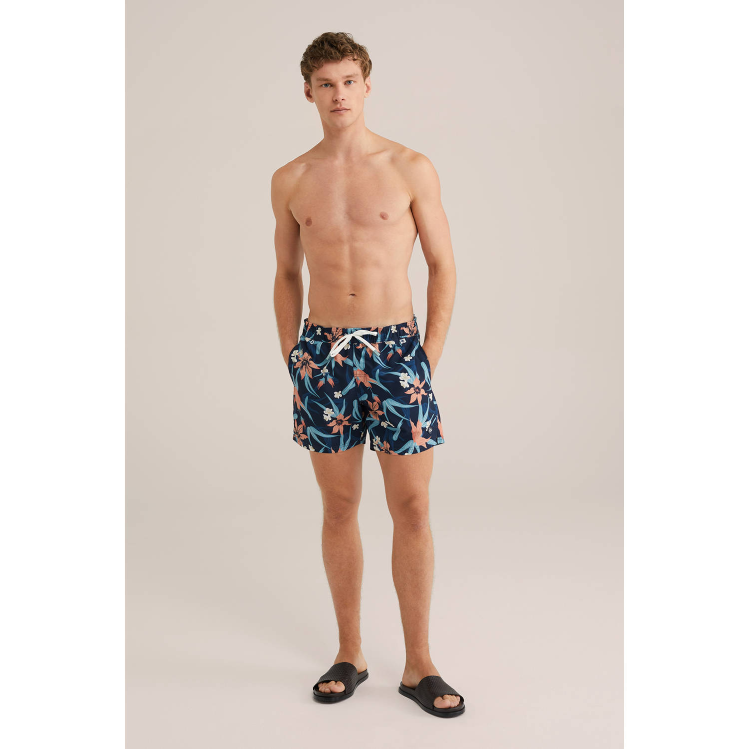 WE Fashion zwemshort donkerblauw