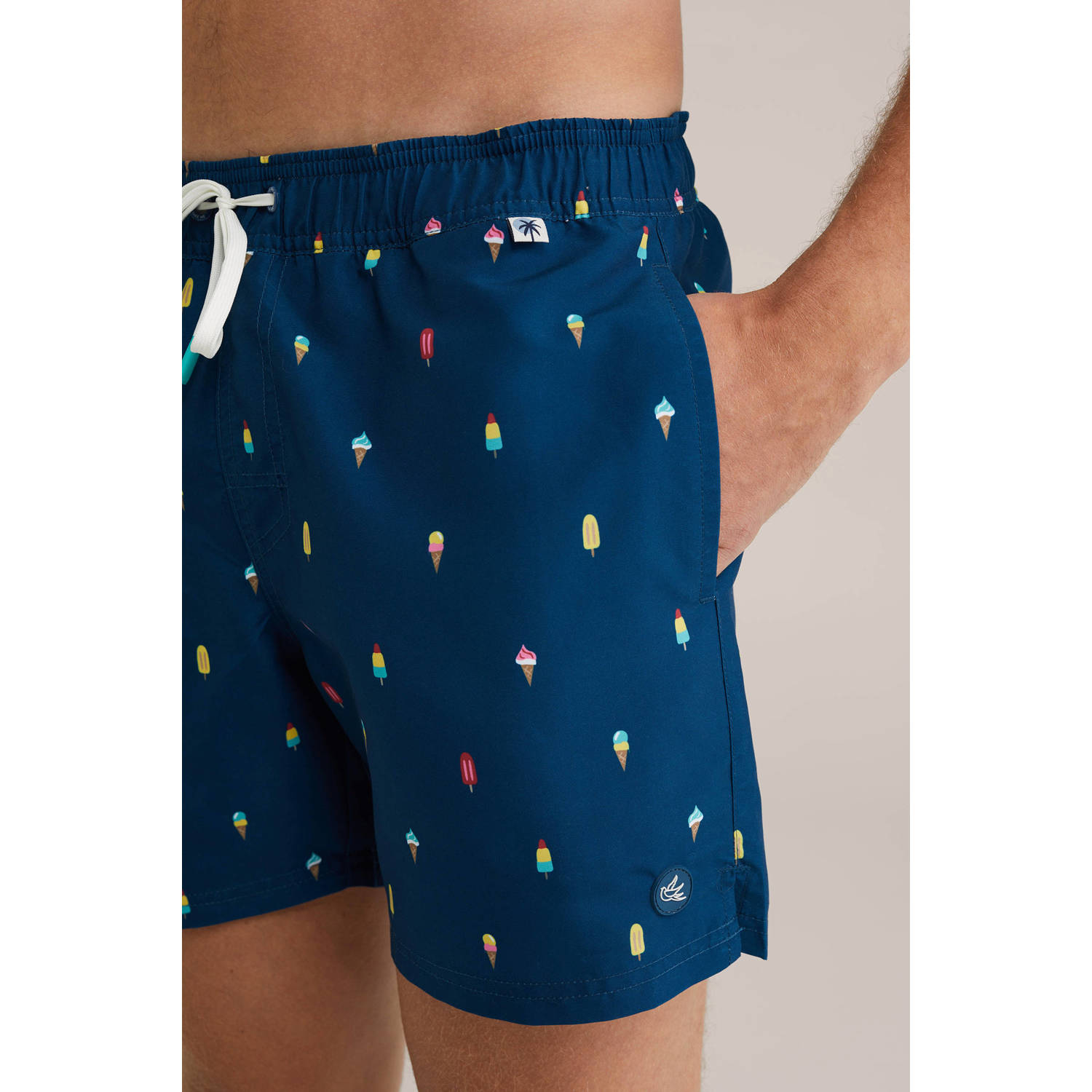 WE Fashion zwemshort donkerblauw